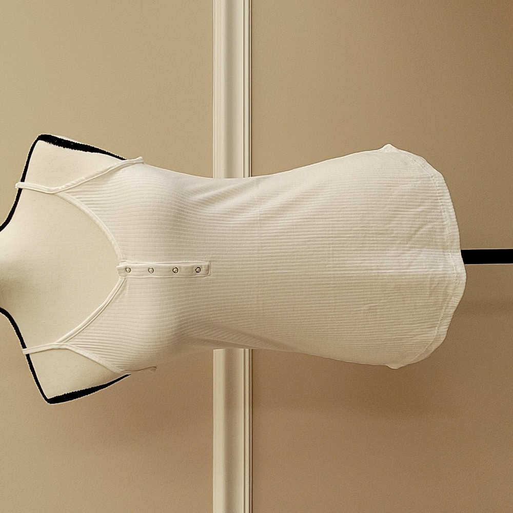 White ribbed tank